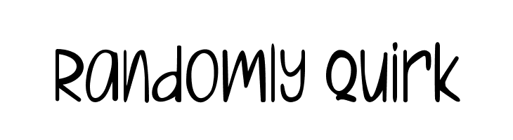 Randomly Quirk  नि: शुल्क फ़ॉन्ट्स डाउनलोड