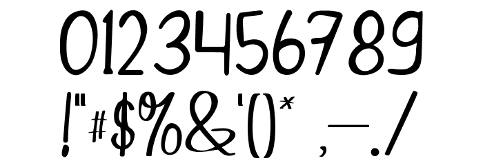 Randomly Quirk Font OTHER CHARS