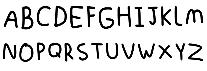 Randomn4yy Regular Font UPPERCASE