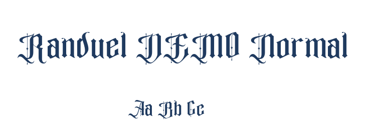 Randuel DEMO Normal Font Preview