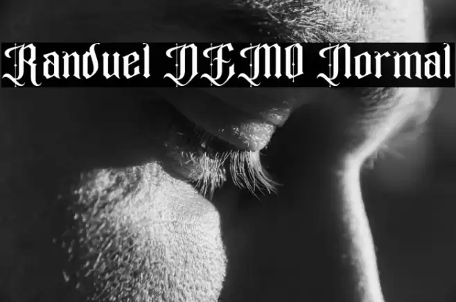 Randuel DEMO Normal Шрифта examples