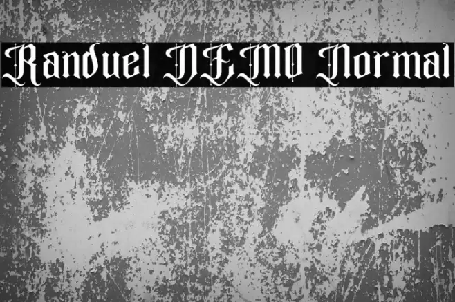 Randuel DEMO Normal Шрифта examples