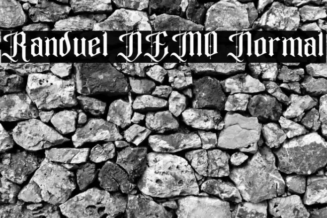 Randuel DEMO Normal Шрифта examples