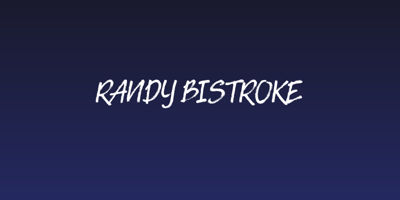 Randy Bistroke Social Header