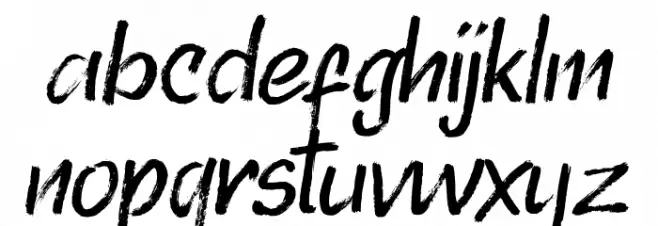 Randy Bistroke Font LOWERCASE