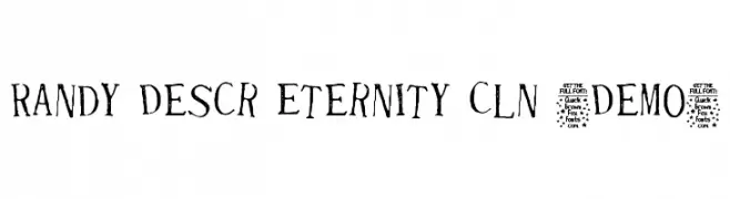 Randy Descr Eternity Cln [Demo]  les polices de caractères gratuit tlcharger