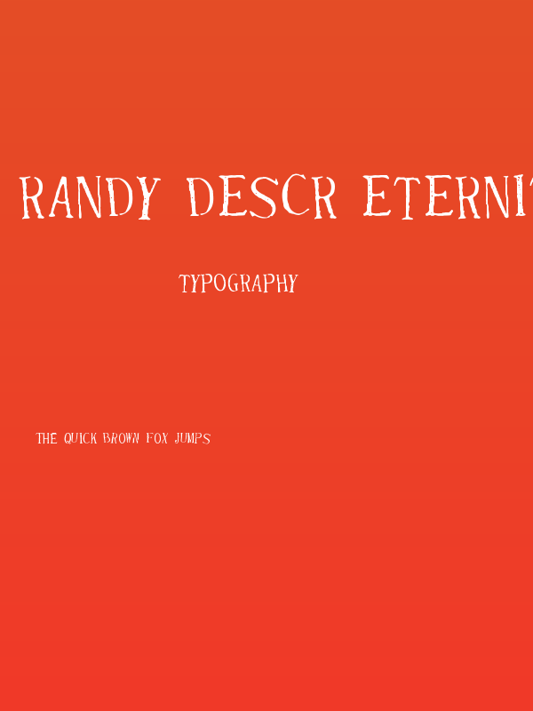 Randy Descr Eternity Cln [Demo] Poster