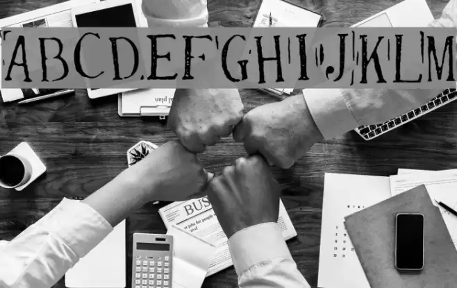 Randy Described Eternity Font examples