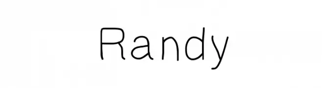 Randy  Frei Schriftart Herunterladen