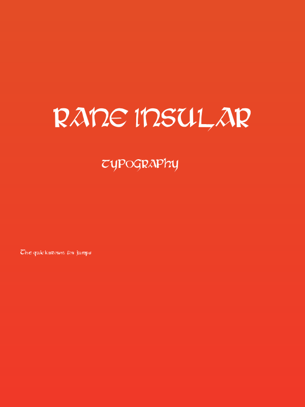 Rane Insular Poster