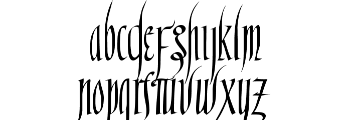 Ranegund!` Font LOWERCASE