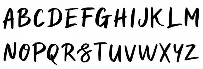 Ranessa Script Font Litere mari