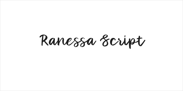 Ranessa Script Logo