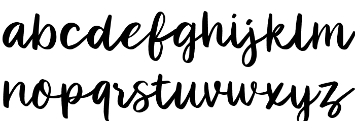 Ranessa Script Font LOWERCASE