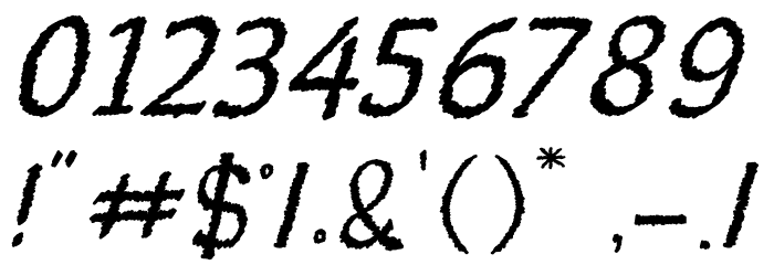 Ranforty Rx Font OTHER CHARS