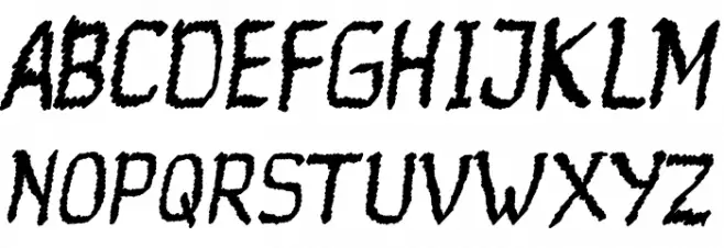 Ranforty Rx Font UPPERCASE