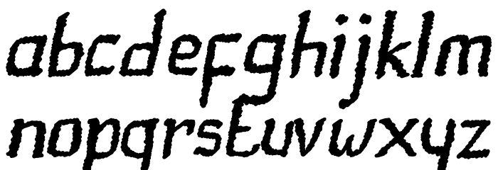 Ranforty Rx Font LOWERCASE