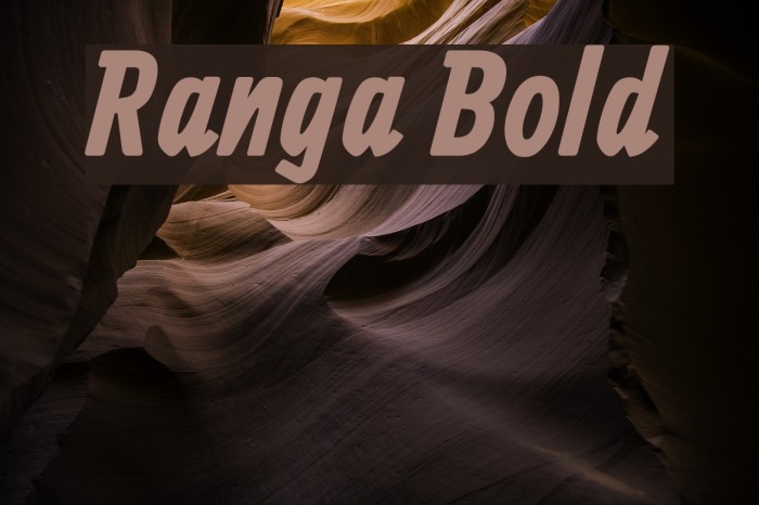 Ranga Bold Font examples