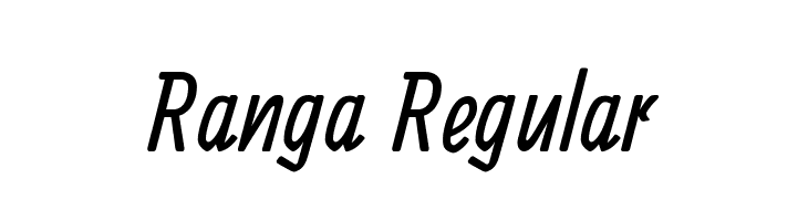 Ranga Regular  Скачать бесплатные шрифты
