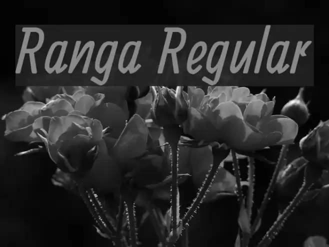Ranga Regular Font examples