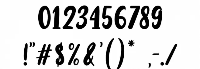 Range Orange Font OTHER CHARS