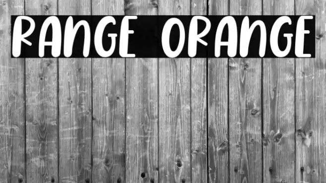 Range Orange Font examples
