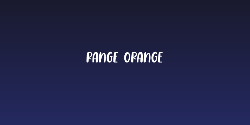 Range Orange Social Header