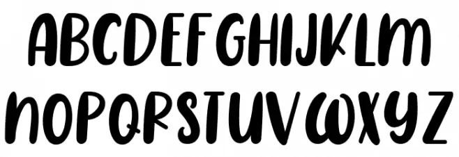 Range Orange Font LOWERCASE
