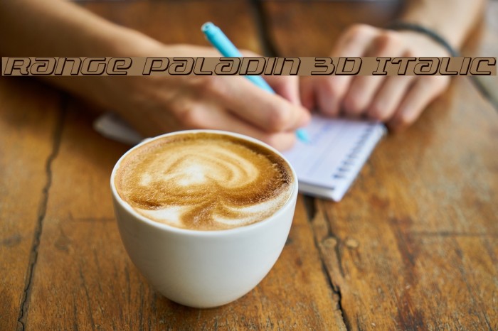 Range Paladin 3D Italic Example 1
