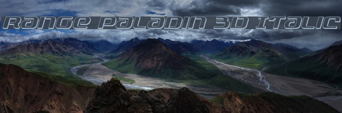 Range Paladin 3D Italic Example 2