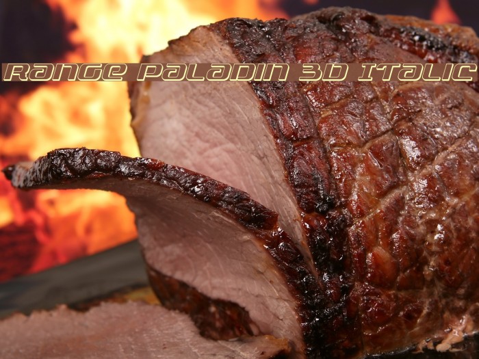 Range Paladin 3D Italic Example 3