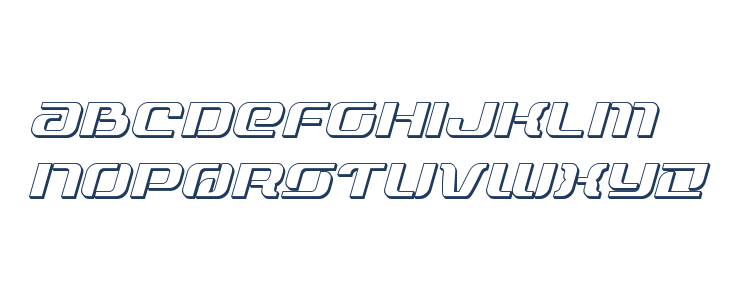 Range Paladin 3D Italic Lowercase