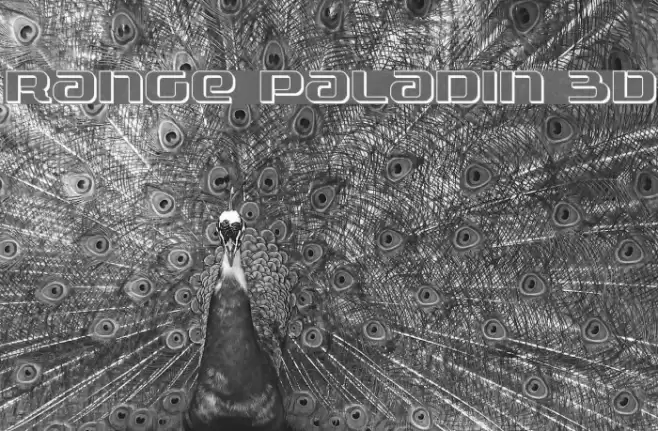 Range Paladin 3D Font examples