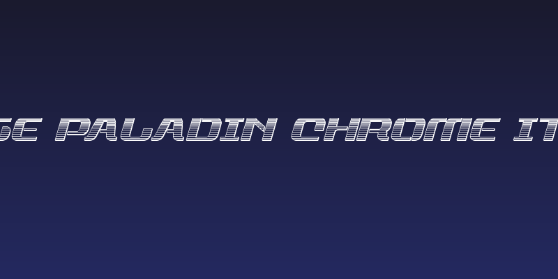 Range Paladin Chrome Italic Social Header
