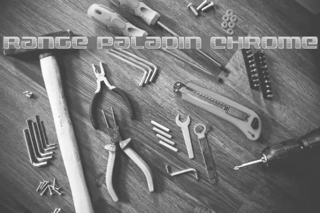 Range Paladin Chrome Font examples