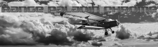 Range Paladin Chrome Font examples