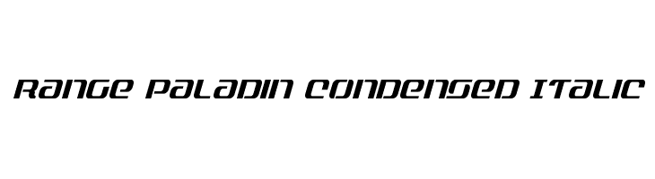 Range Paladin Condensed Italic  免费字体下载