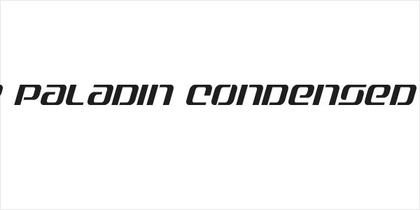 Range Paladin Condensed Italic Logo