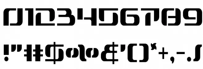 Range Paladin Condensed Font OTHER CHARS