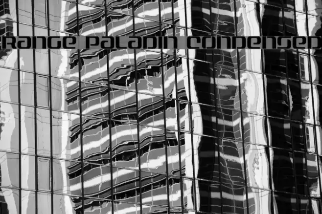 Range Paladin Condensed Font examples