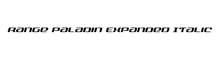 Range Paladin Expanded Italic  免费字体下载