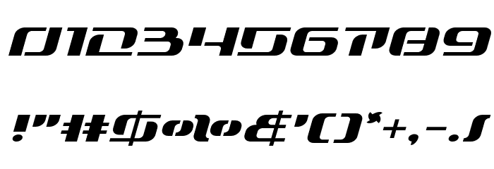 Range Paladin Expanded Italic Font OTHER CHARS