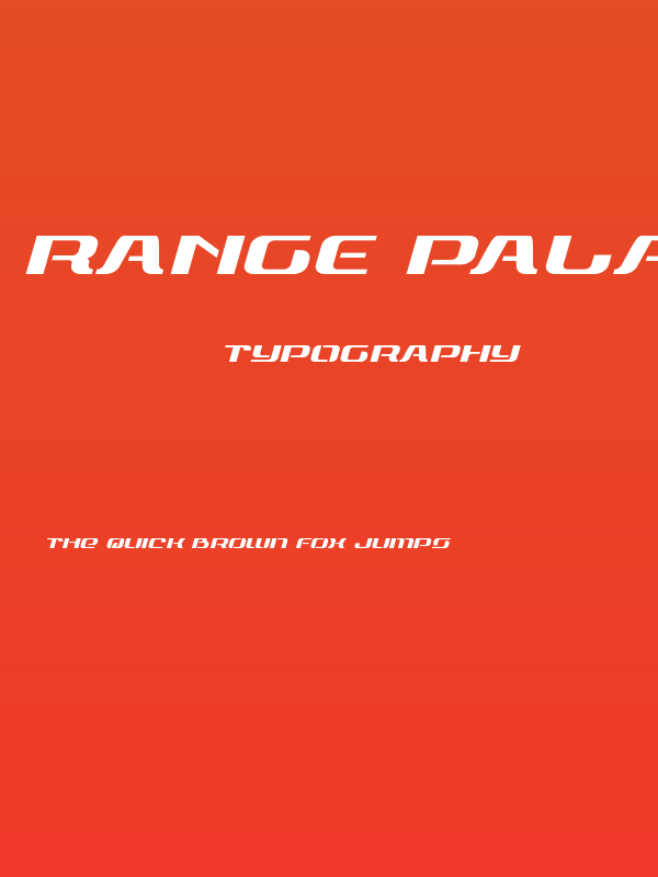 Range Paladin Expanded Italic Poster