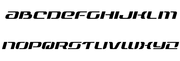 Range Paladin Expanded Italic Font LOWERCASE