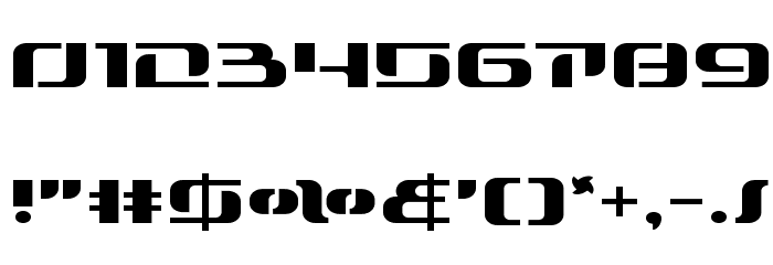 Range Paladin Expanded Font OTHER CHARS