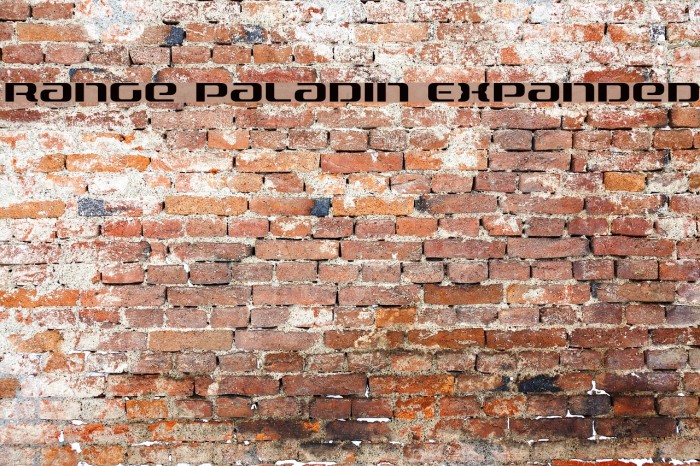 Range Paladin Expanded Font examples