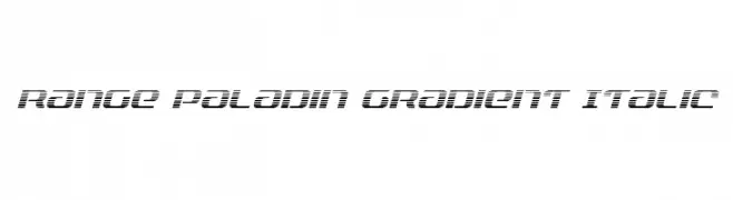 Range Paladin Gradient Italic 