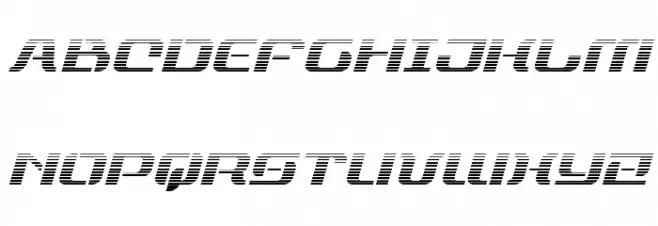 Range Paladin Gradient Italic Fuentes MAYÚSCULAS