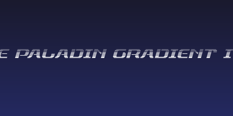Range Paladin Gradient Italic Social Header