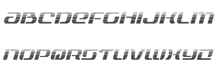 Range Paladin Gradient Italic Font LOWERCASE